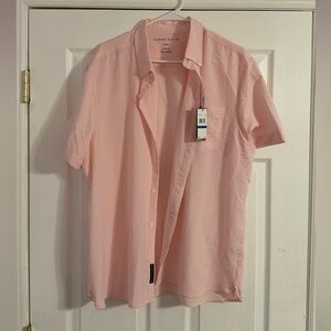 Perry Ellis Men's Light Pink Button Down Shirt